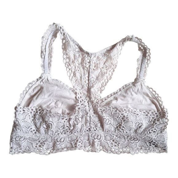 Aerie Cream Lace Bralette with Racerback Design - Picture 3 of 4